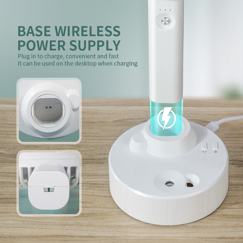 喷雾摇头风扇桌面手持两用无刷电机