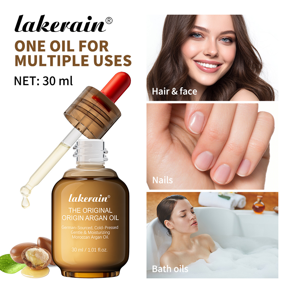 lakerain源头工厂跨境爆款保湿摩洛哥坚果油ORIGIN ARGAN OIL多效肌肤护理基础油