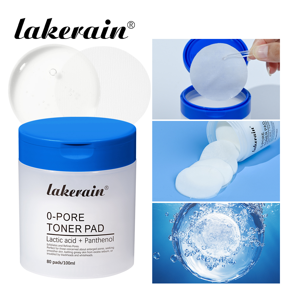 lakerain源头工厂跨境爆款零毛孔水杨酸棉片 滋润保湿肌肤补水 温和去角质棉片