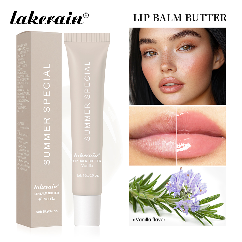 lakerain源头工厂跨境爆款夏日黄油润唇膏 滋润唇部补水保湿有色唇膏——现货/ODM/OEM定制