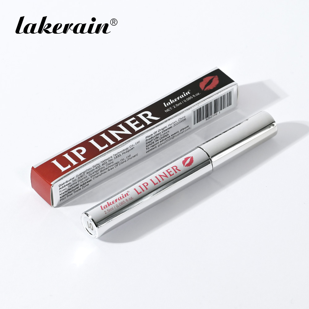lakerain源头工厂跨境爆款尖头撕拉唇线液 剥离式哑光易上色唇线笔——现货/ODM/OEM定制