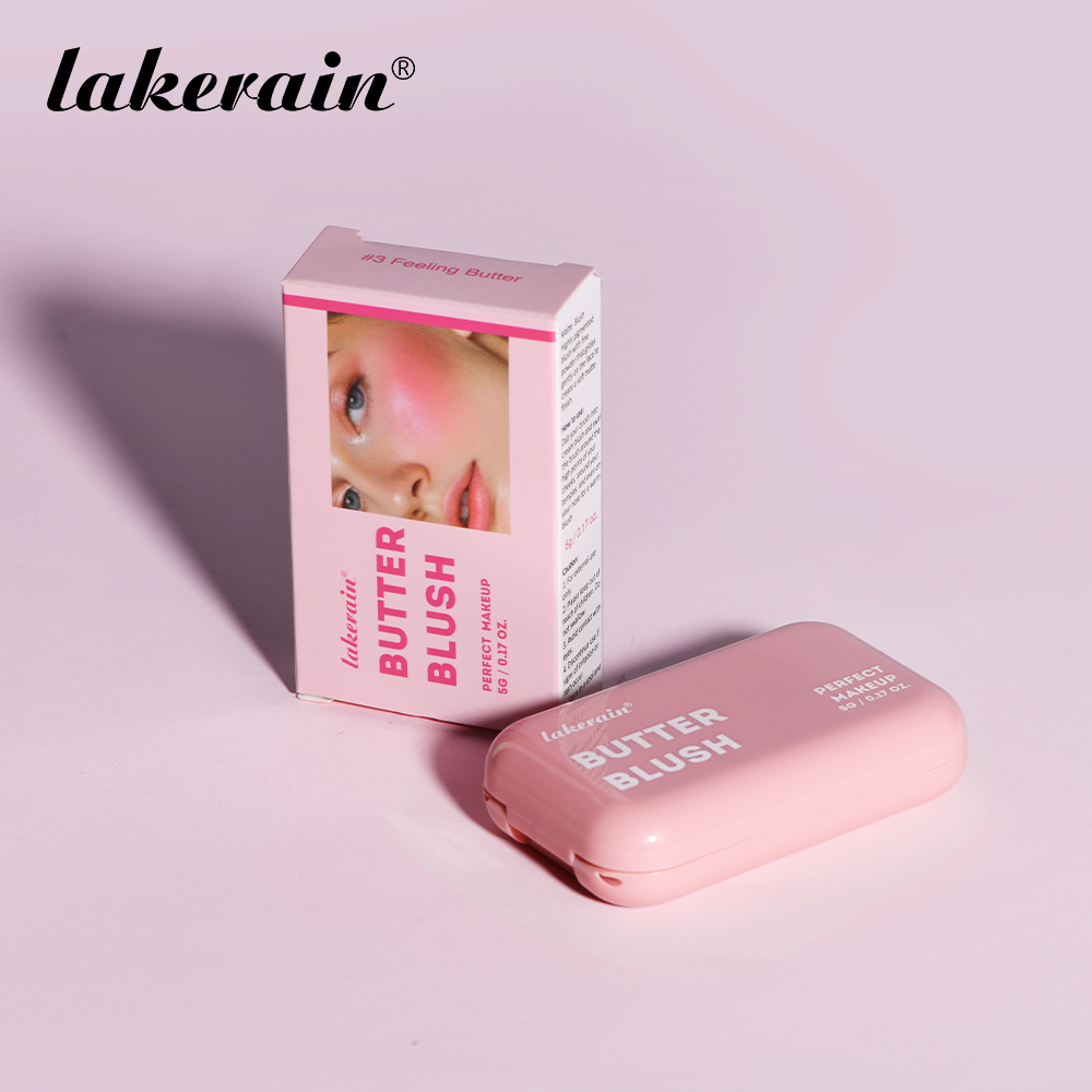 lakerain源头工厂跨境爆款黄油腮红膏 自然显色氛围感腮红 高光提亮胭脂
