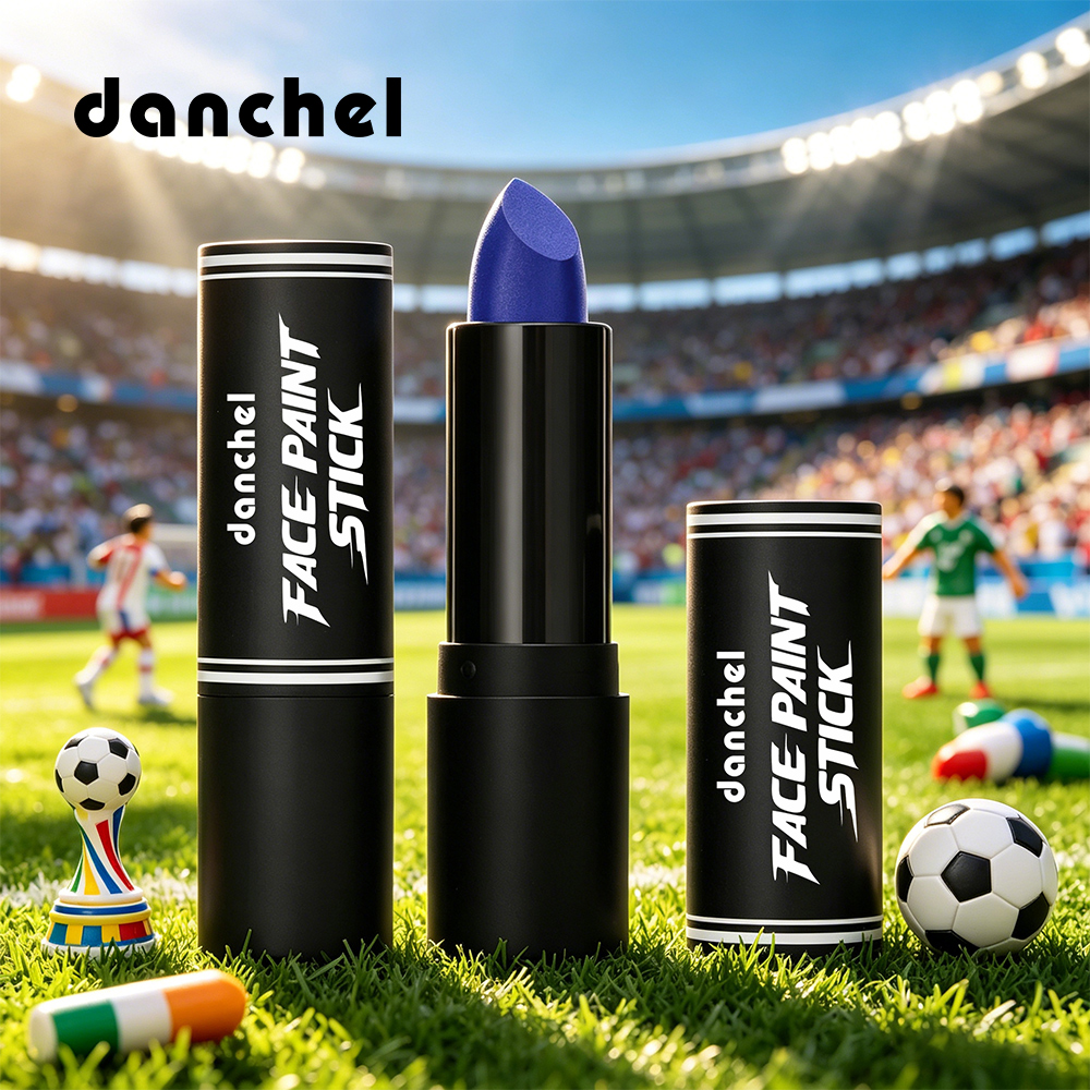 danchel源头工厂 跨境新品世界杯面部彩绘棒球迷脸装黑眼膏万圣节派对脸彩