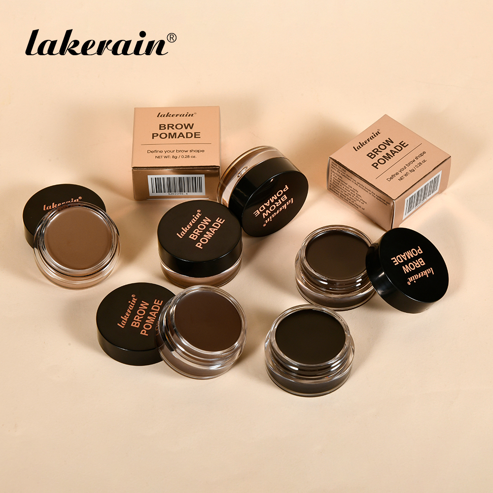 lakerain源头工厂跨境爆款多色防水眉膏自然持久不易晕染眉胶BROW POMADE