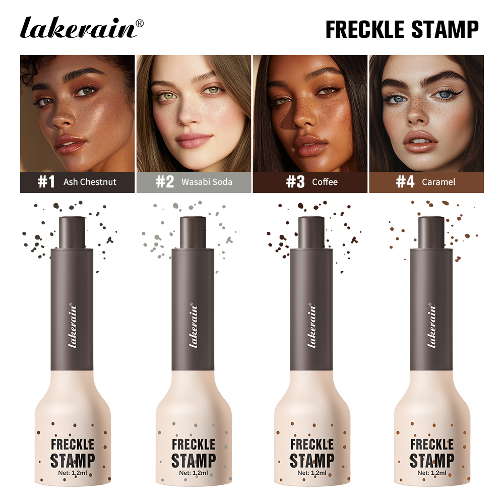 lakerain源头工厂跨境爆款自然仿真印章雀斑笔不易掉色 5点式按压点痣点斑笔