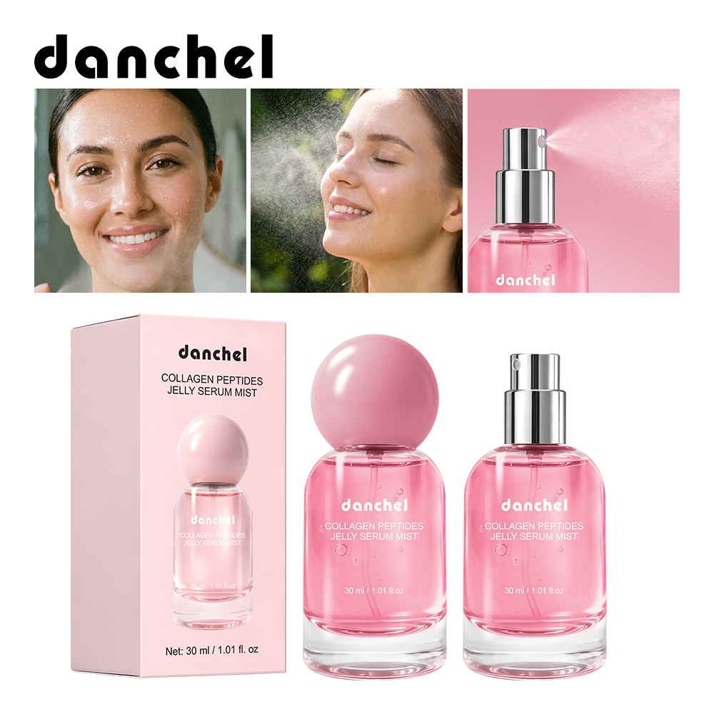 danchel源头工厂胶原蛋白肽果冻精华喷雾深层补水保湿喷雾凝胶精华液跨境专供