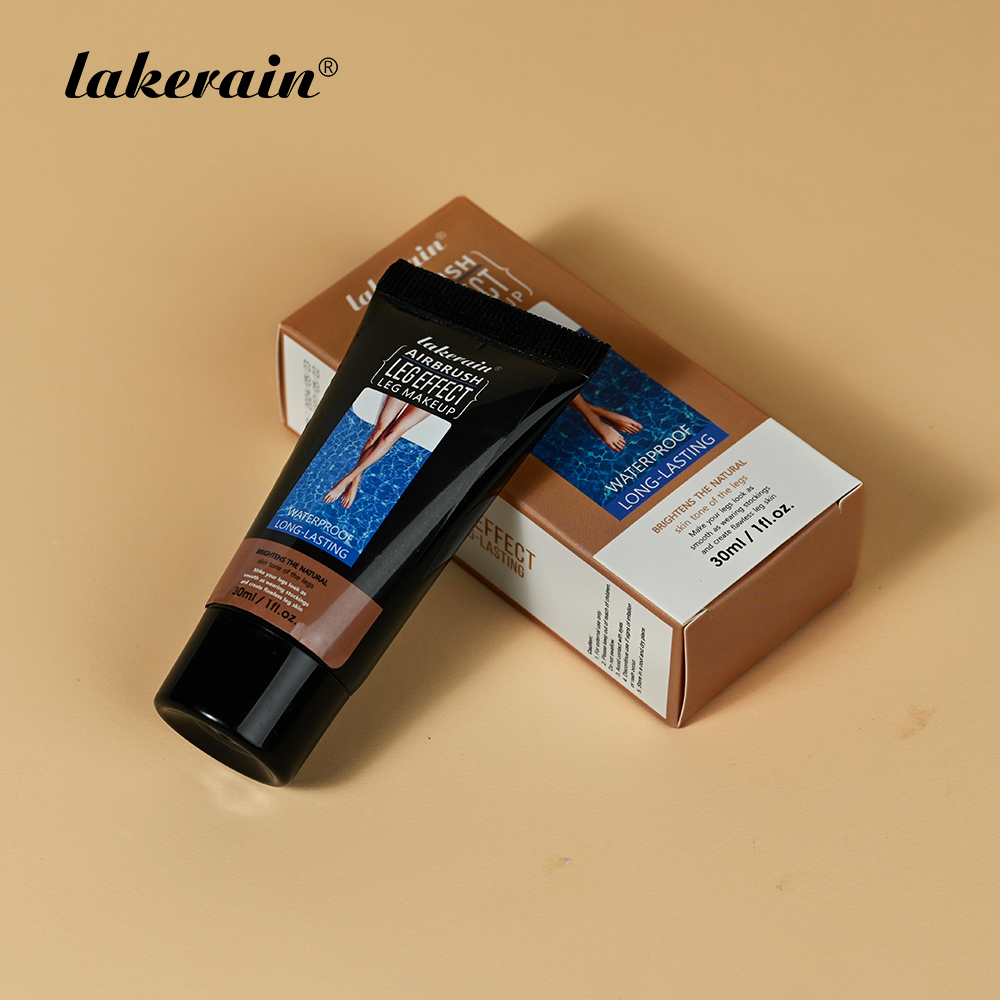lakerain源头工厂跨境爆款腿部彩妆乳液 腿部遮瑕均匀肤色美腿膏30ml