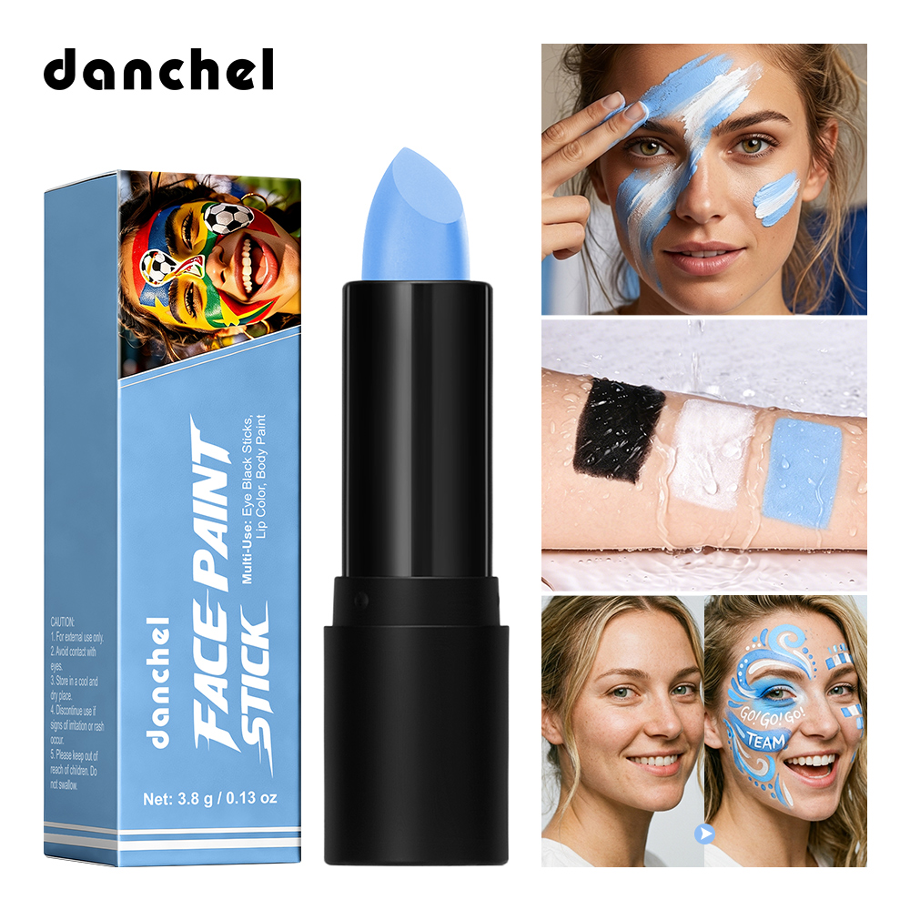 danchel源头工厂 跨境新品世界杯面部彩绘棒球迷脸装黑眼膏万圣节派对脸彩
