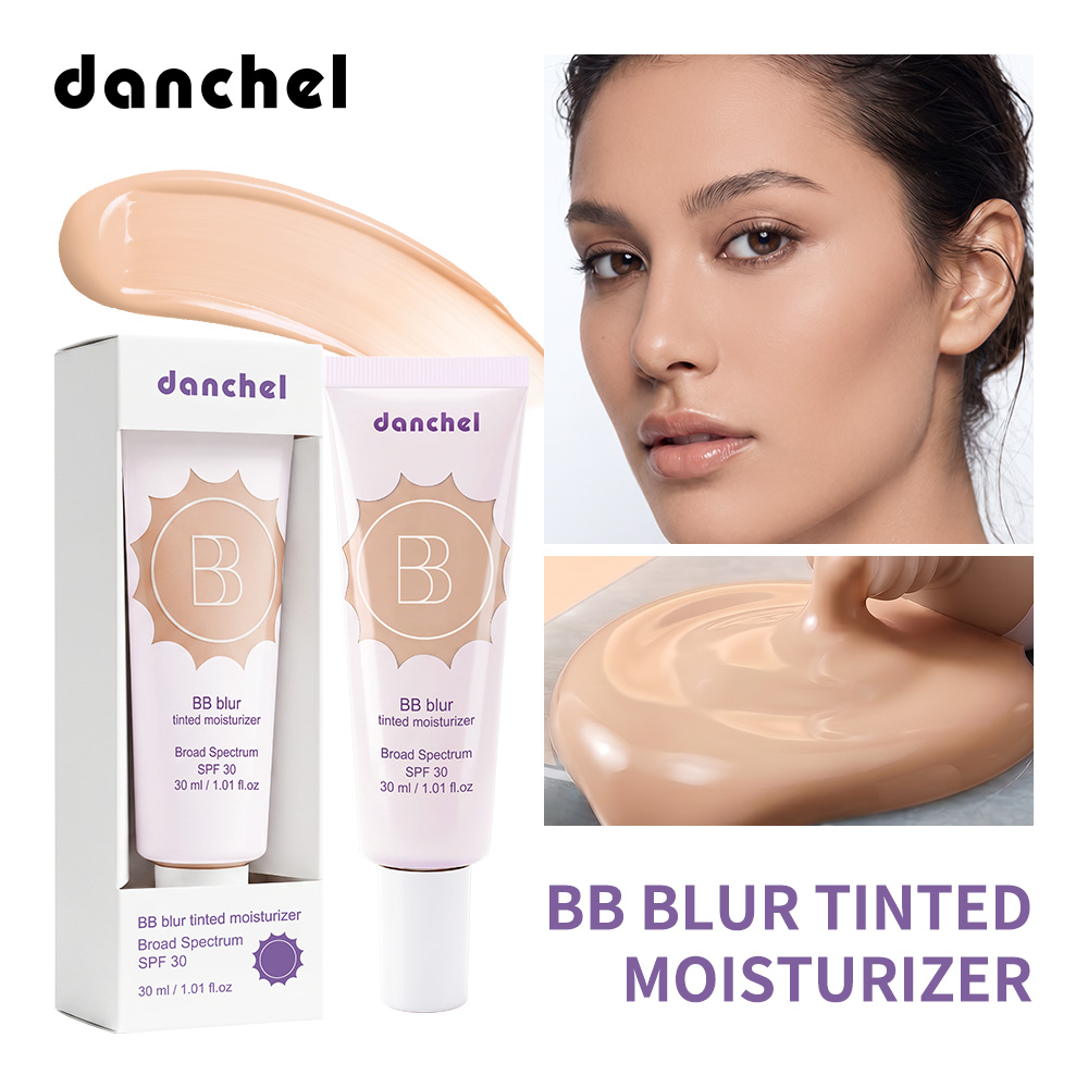 danchel 源头工厂BB模糊哑光有色保湿霜妆前打底 + 调色润色 + SPF30 广谱防晒 + 毛孔细纹修饰跨境专供
