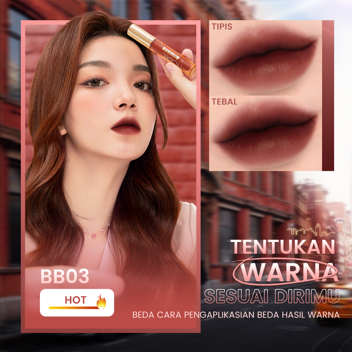 FOCALLURE丝绒唇釉雾面易上色哑光口红跨境电商不易掉色口红批发