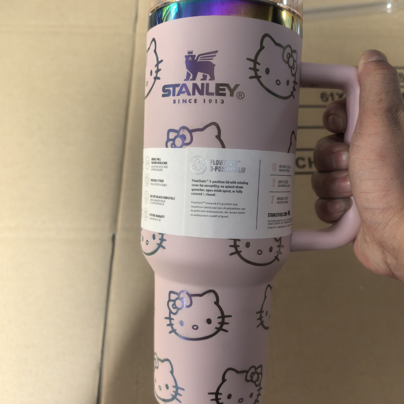 키티 스탠리 텀블러 40oz 1.18L 스테인리스 텀블러 콜드컵 개별포장 이미지 3