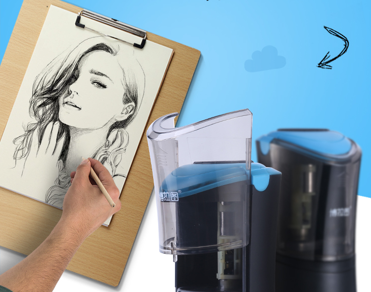 跨境私模素描電動削筆器