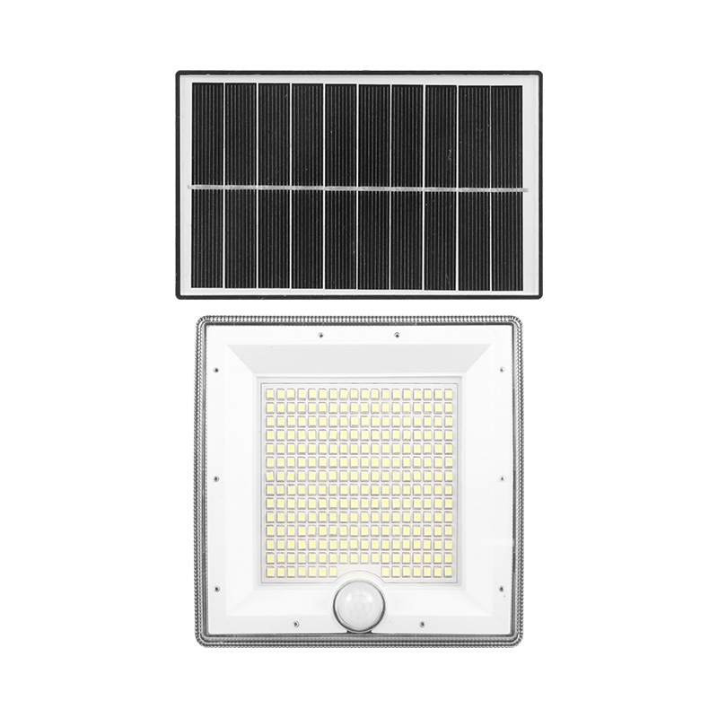 私模弧形太阳能分体小壁灯跨境户外防水小区别墅高亮照明投光灯}