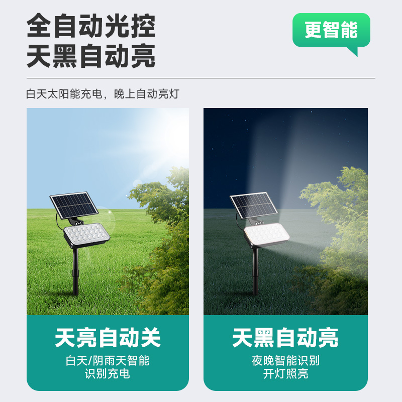 独 家私模一体式太阳能草坪灯庭院灯别墅地插灯小区花园草坪灯