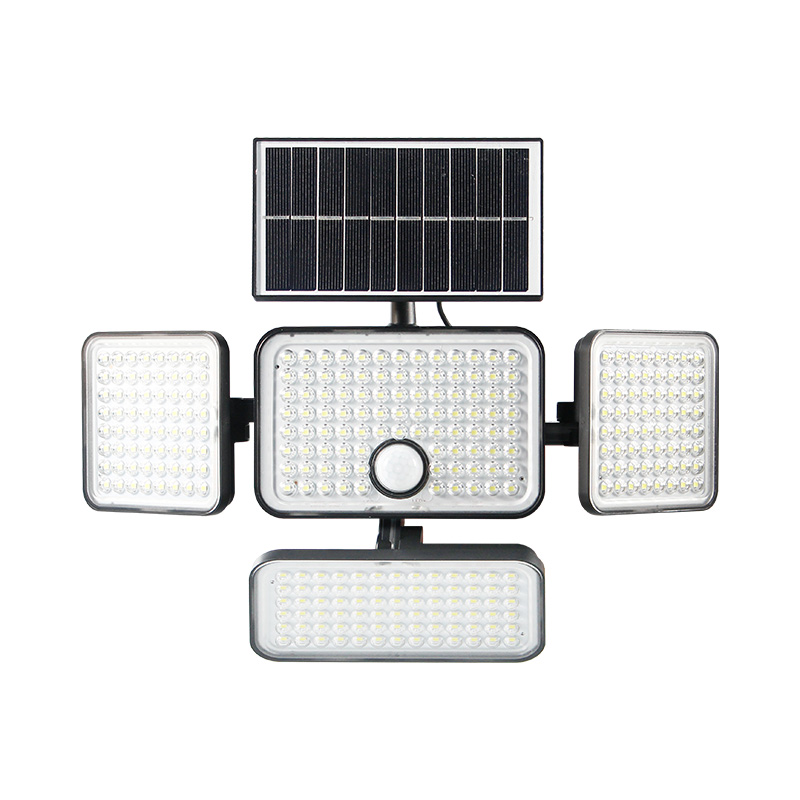 獨 家私模太陽能小壁燈四頁分體庭院燈戶外防水公園別墅led投光燈